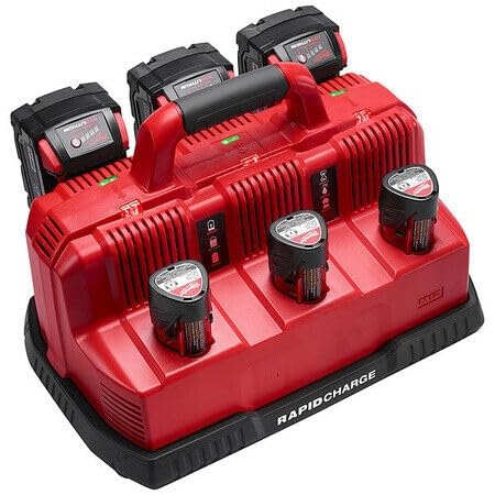 M18 & M12 Rapid Charge Station, 6-Bay